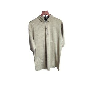Bobby Jones Masters Golf Polo Shirt Tan Men’s XL Italy Made 100% Cotton Classic